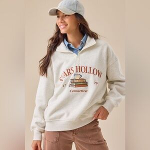 Altard State Stars Hollow Women's Quarter Zip Sweatshirt XS NWT
